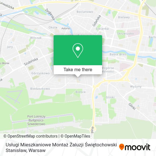 Usługi Mieszkaniowe Montaż Żaluzji Świętochowski Stanisław map