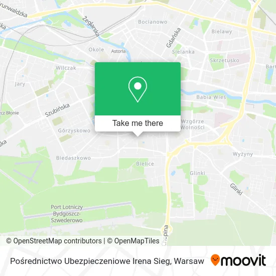 Pośrednictwo Ubezpieczeniowe Irena Sieg map