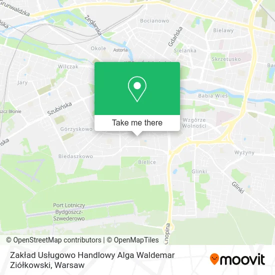 Zakład Usługowo Handlowy Alga Waldemar Ziółkowski map
