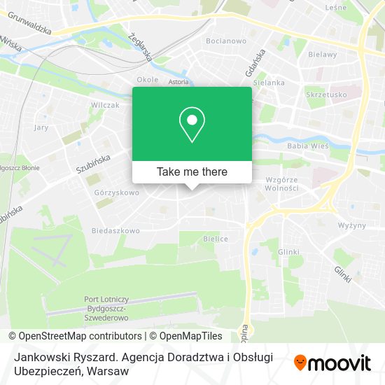 Jankowski Ryszard. Agencja Doradztwa i Obsługi Ubezpieczeń map