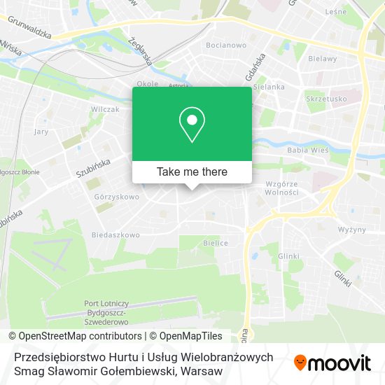 Przedsiębiorstwo Hurtu i Usług Wielobranżowych Smag Sławomir Gołembiewski map