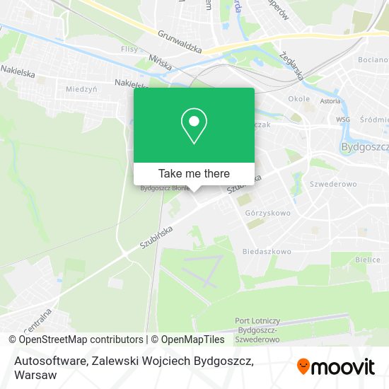 Autosoftware, Zalewski Wojciech Bydgoszcz map