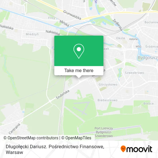 Długołęcki Dariusz. Pośrednictwo Finansowe map