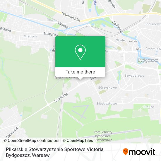 Pilkarskie Stowarzyszenie Sportowe Victoria Bydgoszcz map