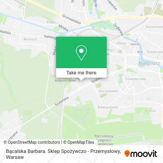 Bącalska Barbara. Sklep Spożywczo - Przemysłowy map