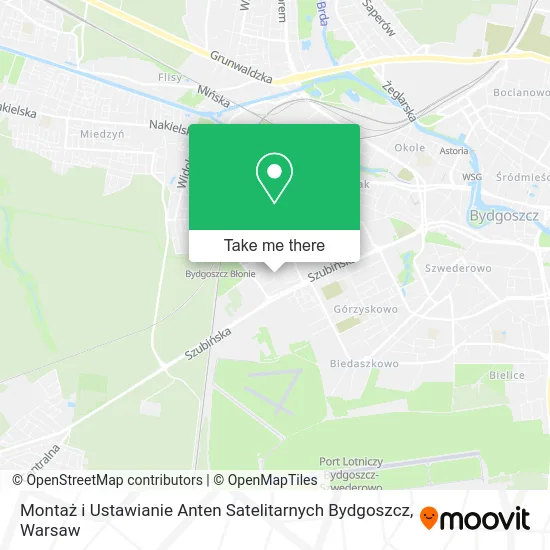 Montaż i Ustawianie Anten Satelitarnych Bydgoszcz map
