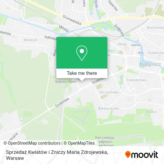 Sprzedaż Kwiatów i Zniczy Maria Zdrojewska map