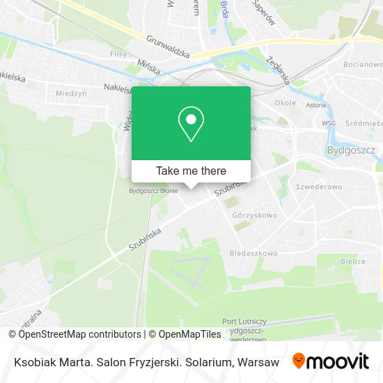 Ksobiak Marta. Salon Fryzjerski. Solarium map