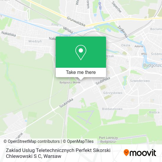 Zaklad Uslug Teletechnicznych Perfekt Sikorski Chlewowski S C map