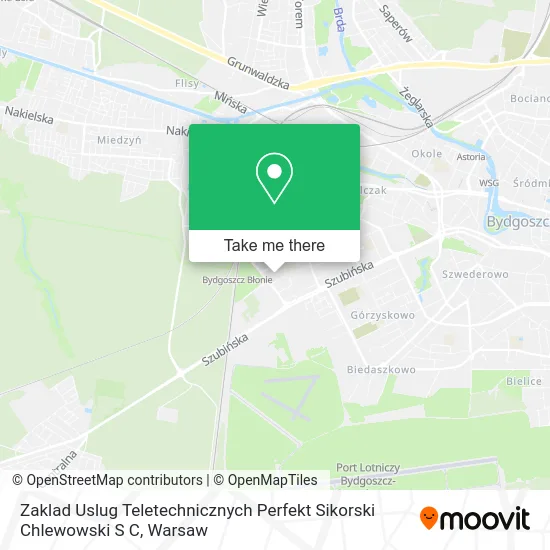 Карта Zaklad Uslug Teletechnicznych Perfekt Sikorski Chlewowski S C