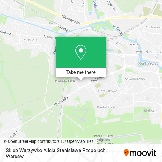 Sklep Warzywko Alicja Stanislawa Rzepoluch map