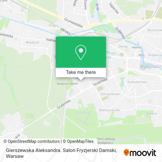 Карта Gierszewska Aleksandra. Salon Fryzjerski Damski