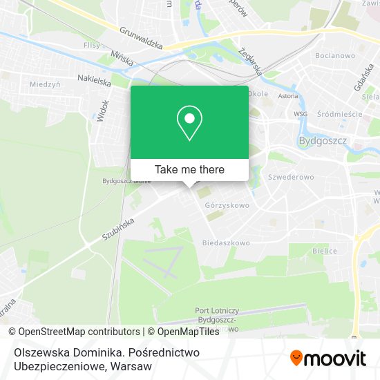 Olszewska Dominika. Pośrednictwo Ubezpieczeniowe map