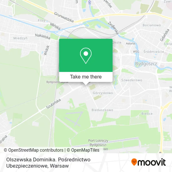 Olszewska Dominika. Pośrednictwo Ubezpieczeniowe map