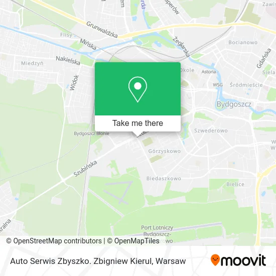 Карта Auto Serwis Zbyszko. Zbigniew Kierul
