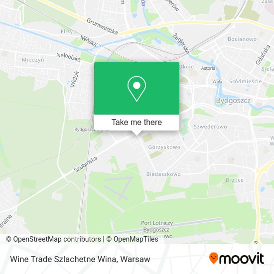 Wine Trade Szlachetne Wina map