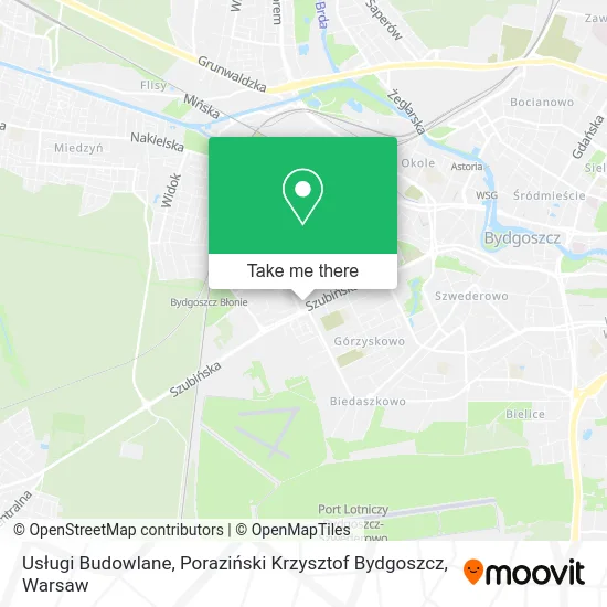 Usługi Budowlane, Poraziński Krzysztof Bydgoszcz map