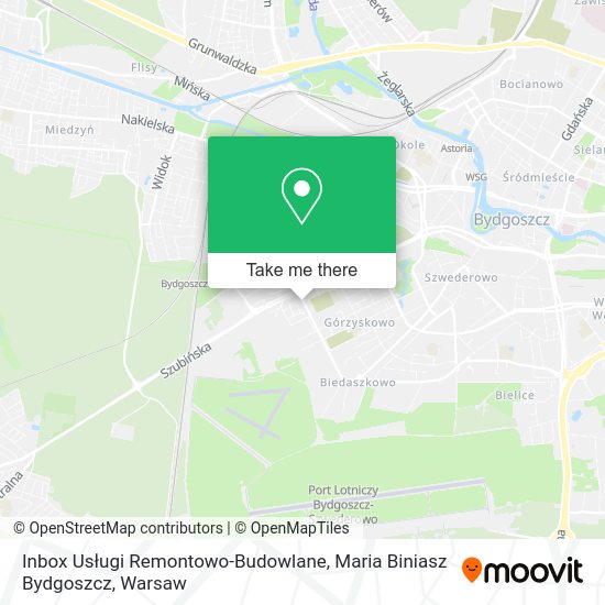 Inbox Usługi Remontowo-Budowlane, Maria Biniasz Bydgoszcz map