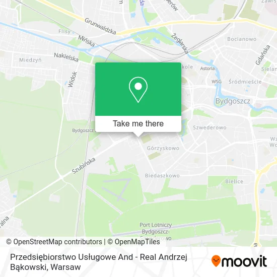 Przedsiębiorstwo Usługowe And - Real Andrzej Bąkowski map