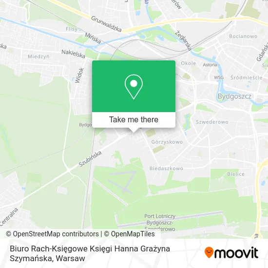 Карта Biuro Rach-Księgowe Księgi Hanna Grażyna Szymańska