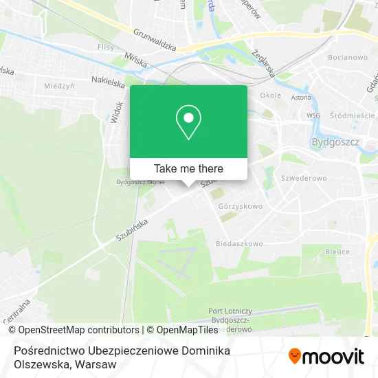Pośrednictwo Ubezpieczeniowe Dominika Olszewska map