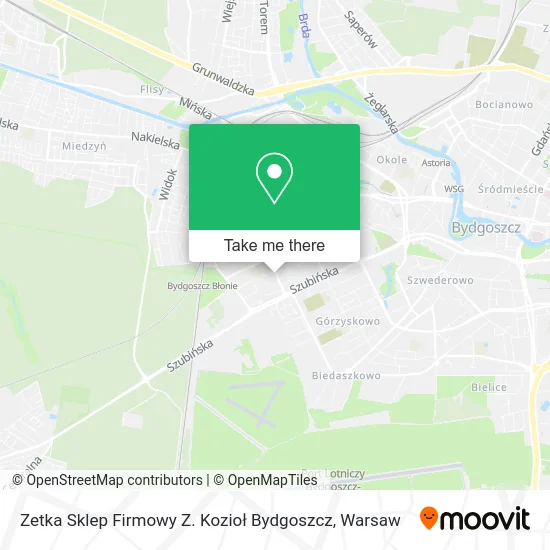 Zetka Sklep Firmowy Z. Kozioł Bydgoszcz map
