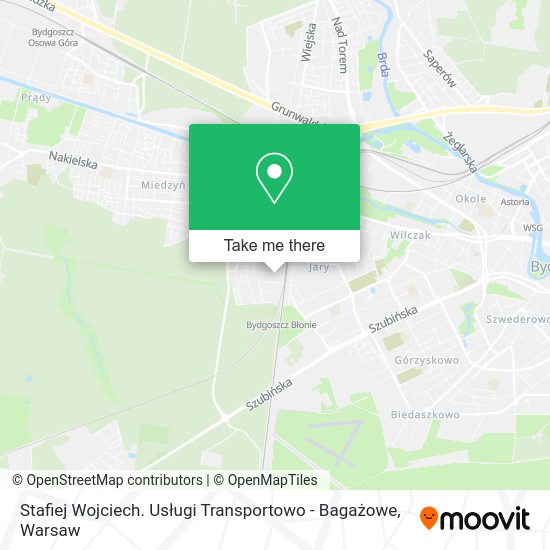 Stafiej Wojciech. Usługi Transportowo - Bagażowe map