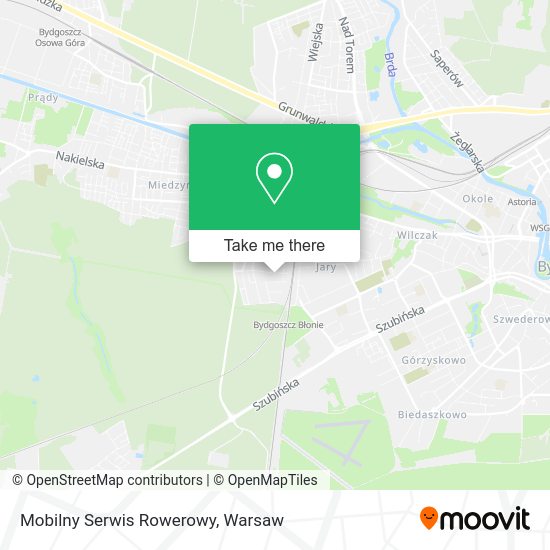 Mobilny Serwis Rowerowy map