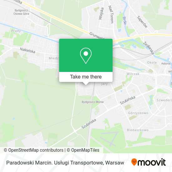 Paradowski Marcin. Usługi Transportowe map