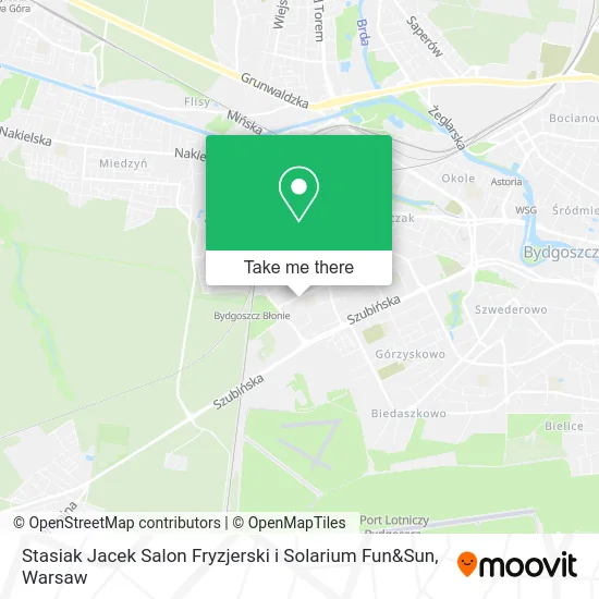 Карта Stasiak Jacek Salon Fryzjerski i Solarium Fun&Sun