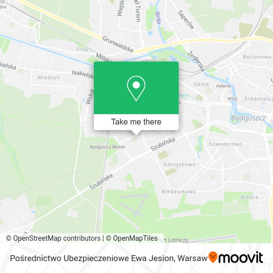 Pośrednictwo Ubezpieczeniowe Ewa Jesion map