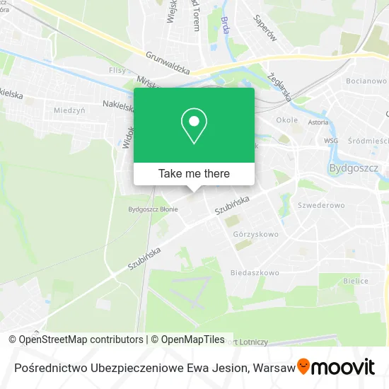 Pośrednictwo Ubezpieczeniowe Ewa Jesion map