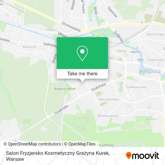 Карта Salon Fryzjersko Kosmetyczny Grażyna Kurek