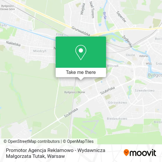 Promotor Agencja Reklamowo - Wydawnicza Małgorzata Tutak map