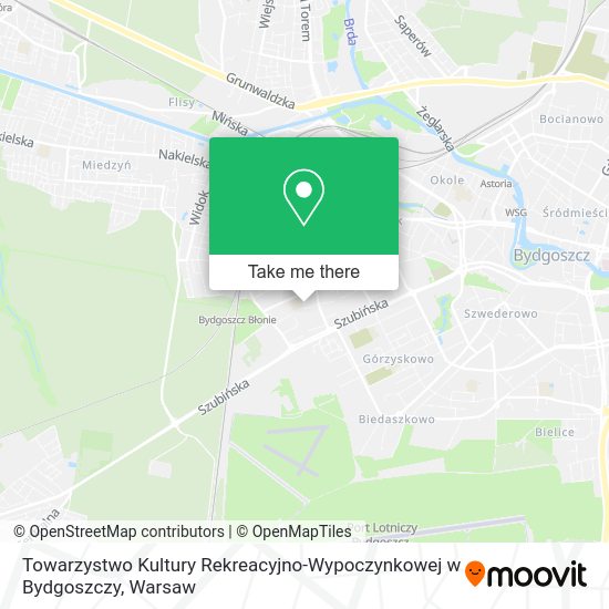 Towarzystwo Kultury Rekreacyjno-Wypoczynkowej w Bydgoszczy map