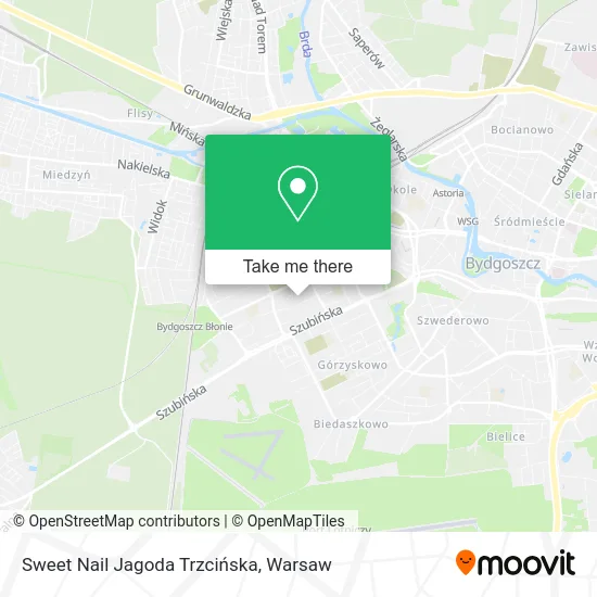 Sweet Nail Jagoda Trzcińska map