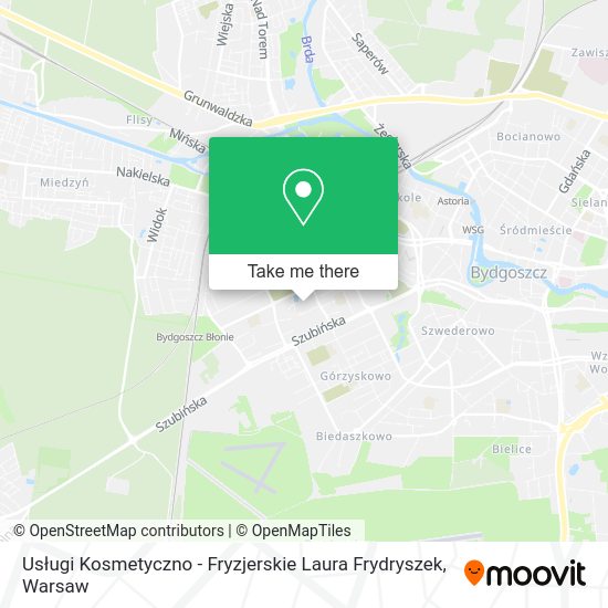 Карта Usługi Kosmetyczno - Fryzjerskie Laura Frydryszek