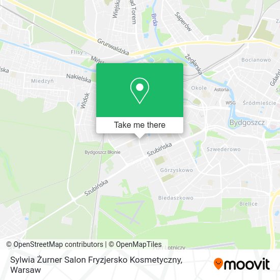 Sylwia Żurner Salon Fryzjersko Kosmetyczny map