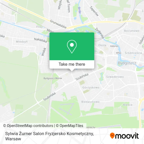 Sylwia Żurner Salon Fryzjersko Kosmetyczny map