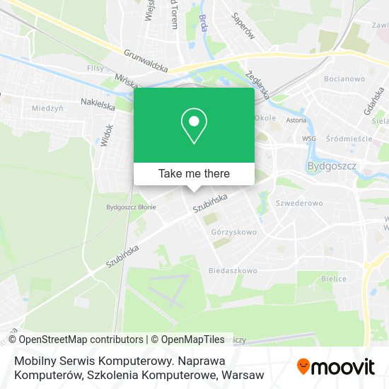 Mobilny Serwis Komputerowy. Naprawa Komputerów, Szkolenia Komputerowe map