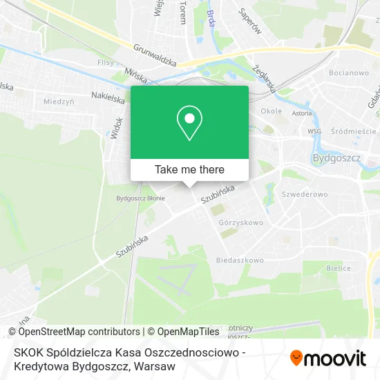SKOK Spóldzielcza Kasa Oszczednosciowo - Kredytowa Bydgoszcz map
