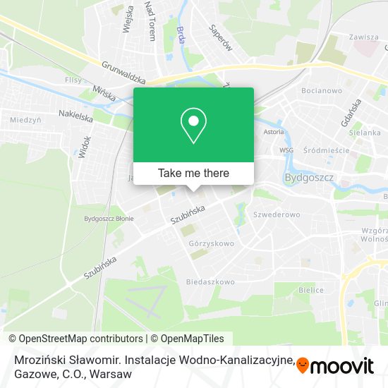 Mroziński Sławomir. Instalacje Wodno-Kanalizacyjne, Gazowe, C.O. map