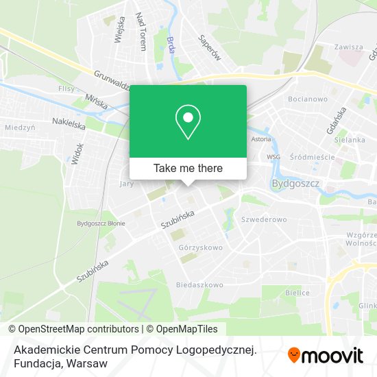 Akademickie Centrum Pomocy Logopedycznej. Fundacja map