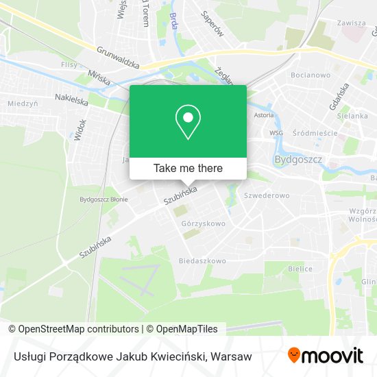 Usługi Porządkowe Jakub Kwieciński map