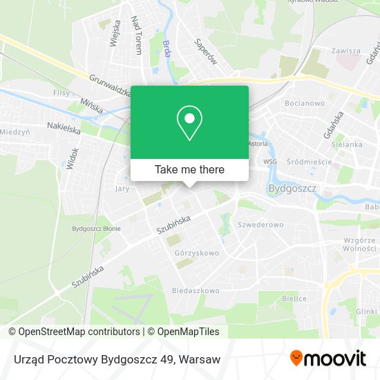 Urząd Pocztowy Bydgoszcz 49 map