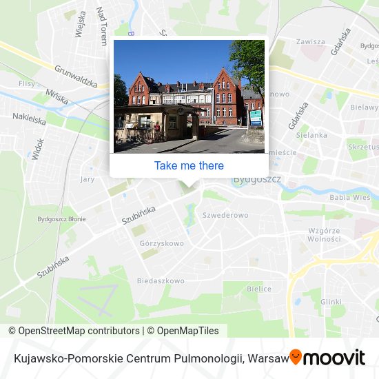 Kujawsko-Pomorskie Centrum Pulmonologii map