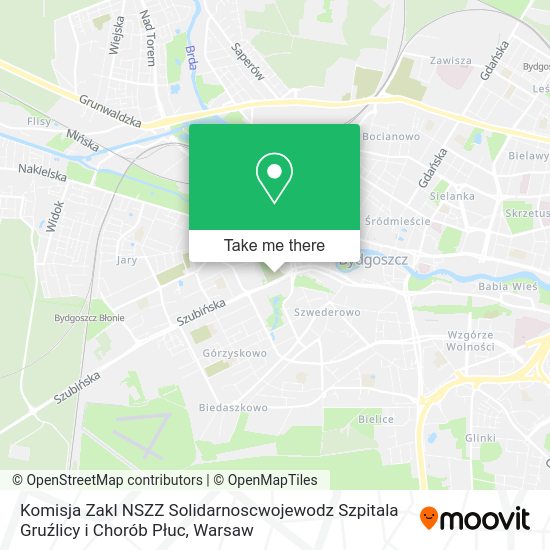 Komisja Zakl NSZZ Solidarnoscwojewodz Szpitala Gruźlicy i Chorób Płuc map