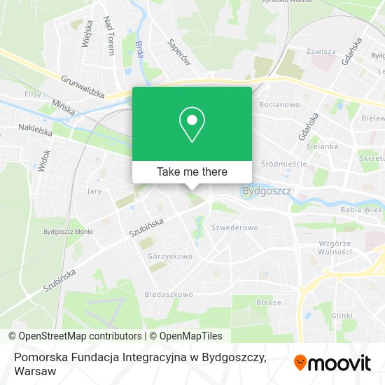 Карта Pomorska Fundacja Integracyjna w Bydgoszczy