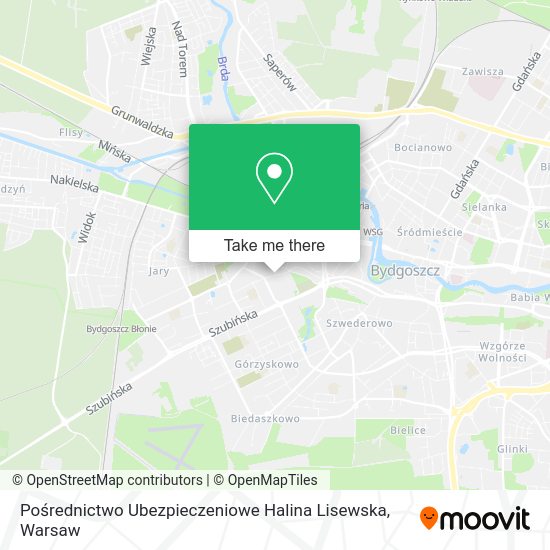 Pośrednictwo Ubezpieczeniowe Halina Lisewska map