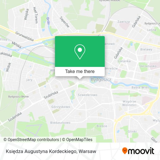 Księdza Augustyna Kordeckiego map